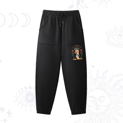 Purplehecate Stay Weird Fleece Sweatpants