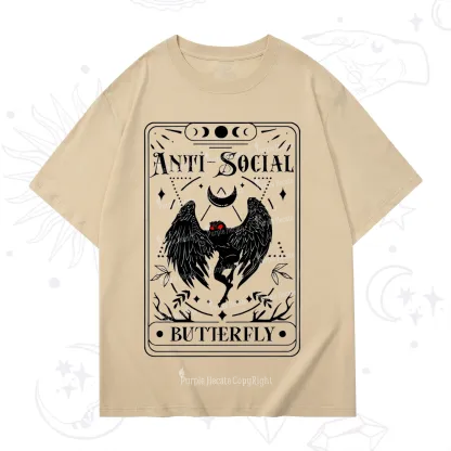 Purplehecate The Antisocial Butterfly Oracle Card T-Shirt