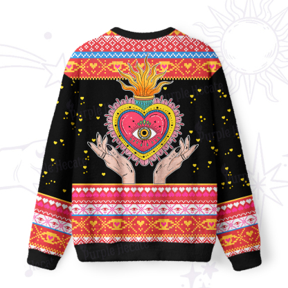 Purplehecate The Fiery Eye Ugly Valentine Sweatshirt