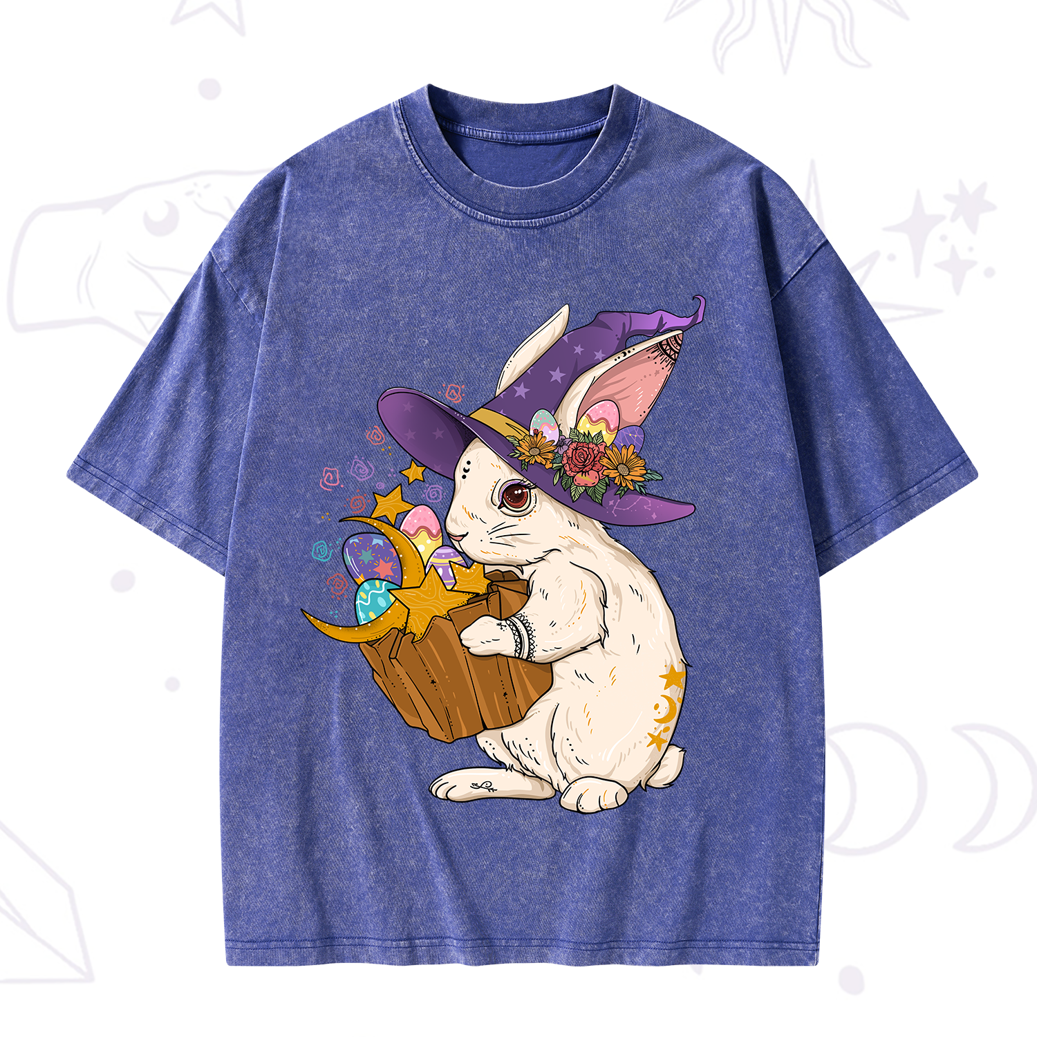 Purplehecate Enchanted Bunny Easter Washed T-Shirt