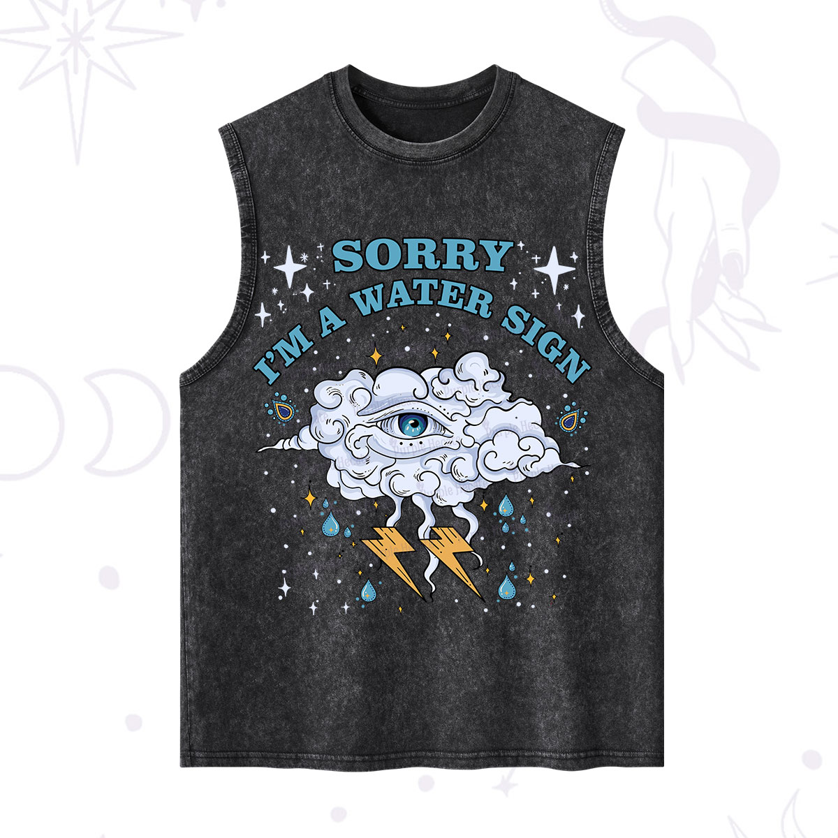 Purplehecate Sorry I'm A Water Sign Washed Tank