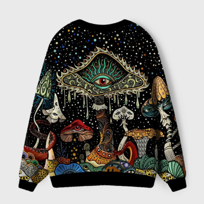 Purplehecate The Eyes of Nature Ugly Cardigan Sweaters