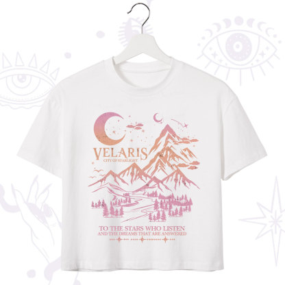 Purplehecate Echoes of the Hidden City Crop T-Shirt