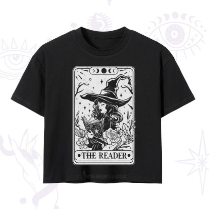 Purplehecate The Witch Reader Tarot Crop T-Shirt