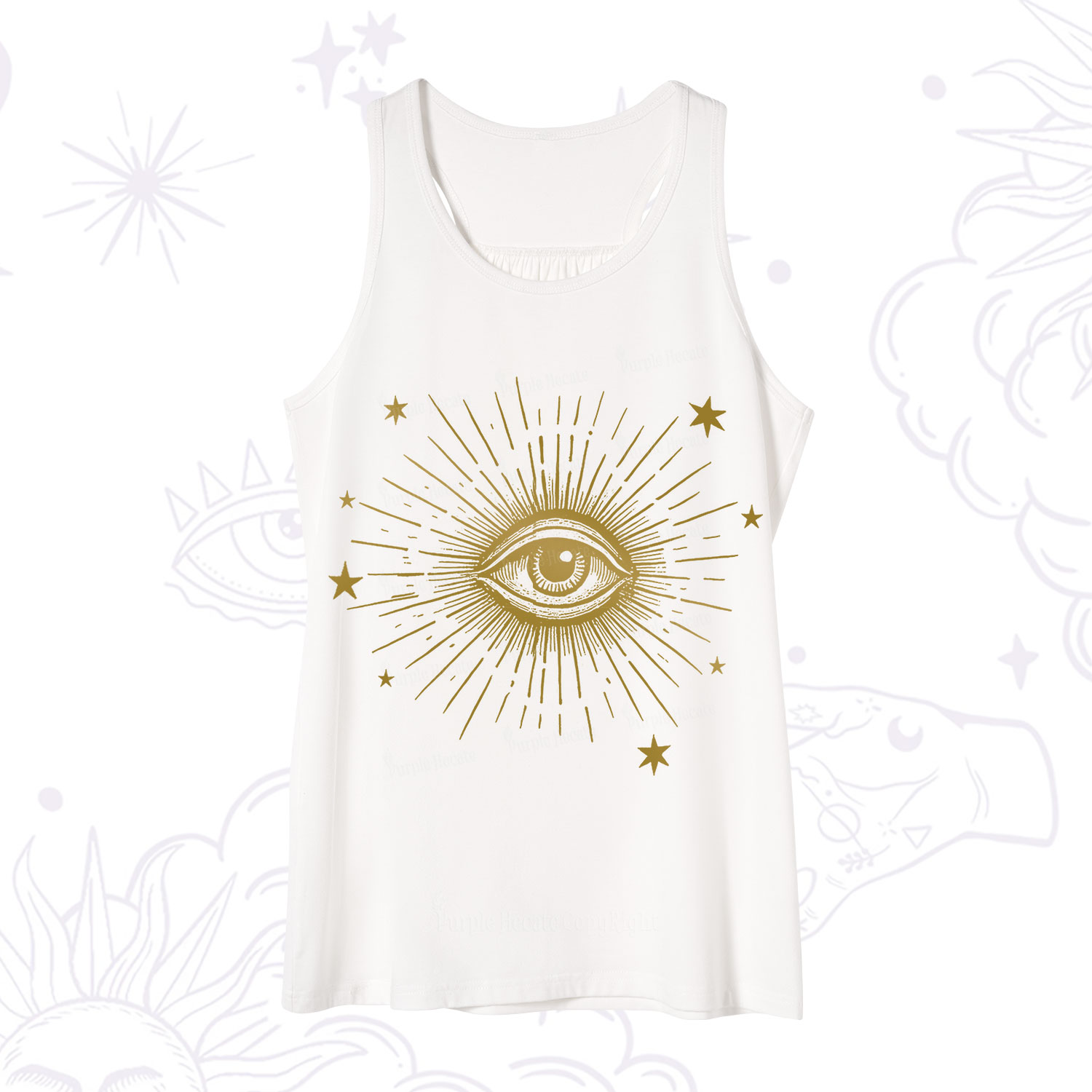 Purplehecate Celestial Eye with Stars Tank