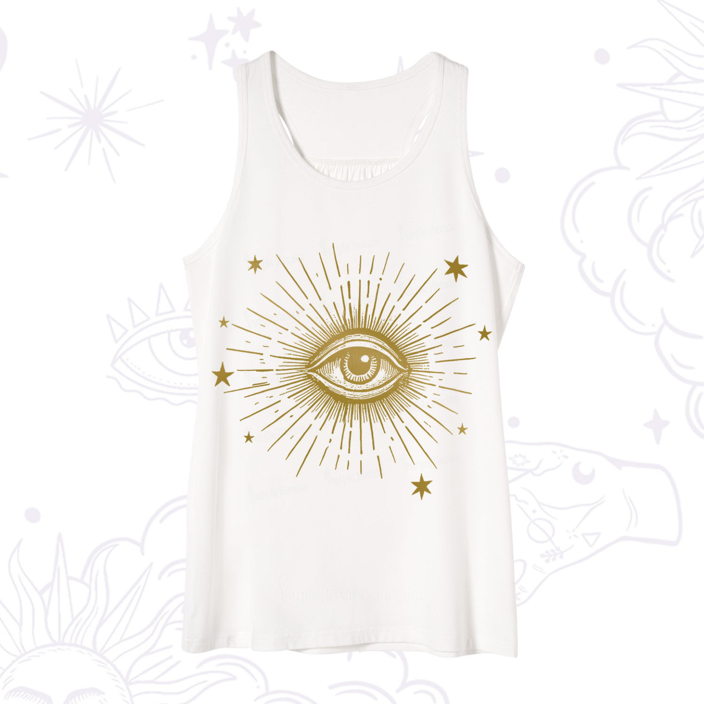Purplehecate Celestial Eye with Stars Tank