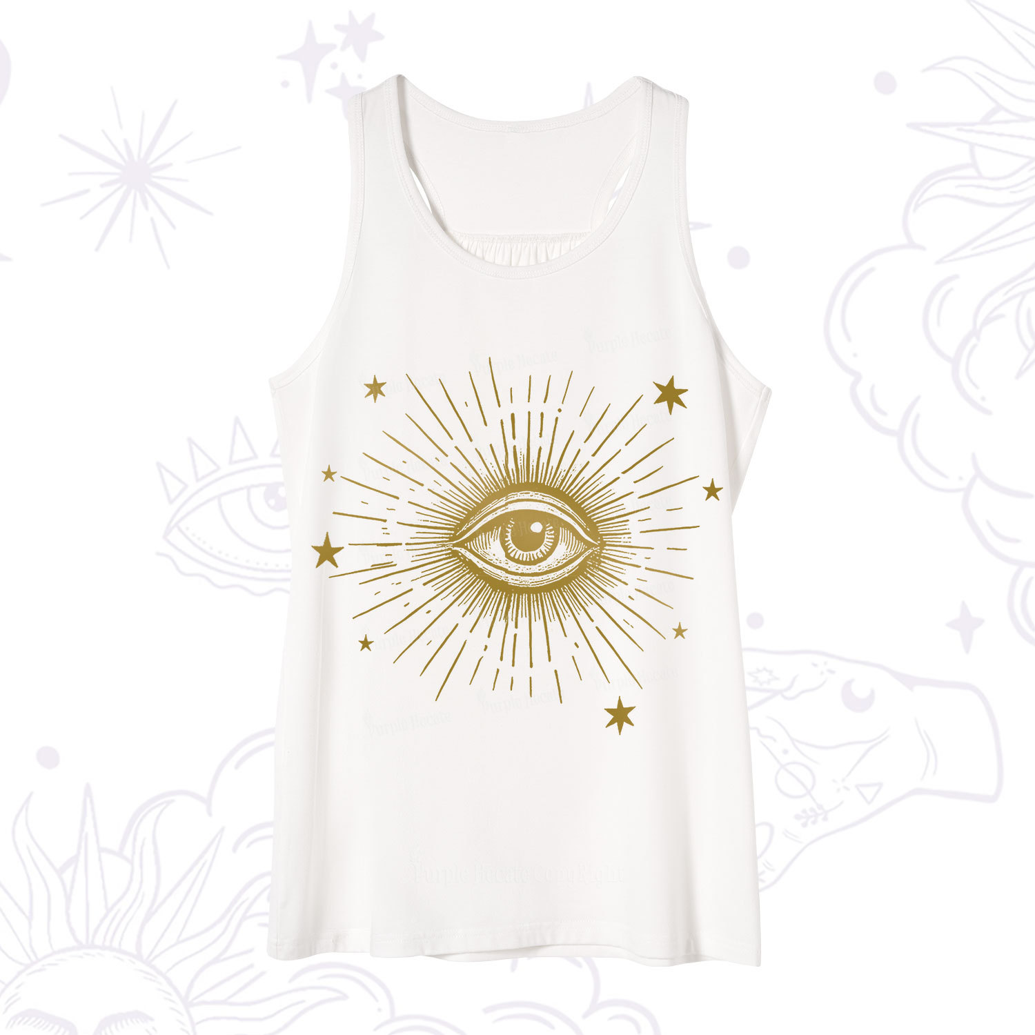Purplehecate Celestial Eye with Stars Tank