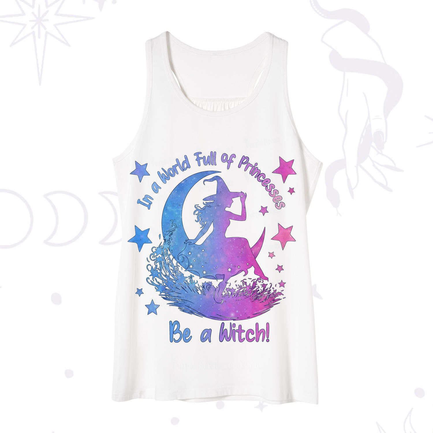 Purplehecate In a World Full of Princesses be a Witch Tank
