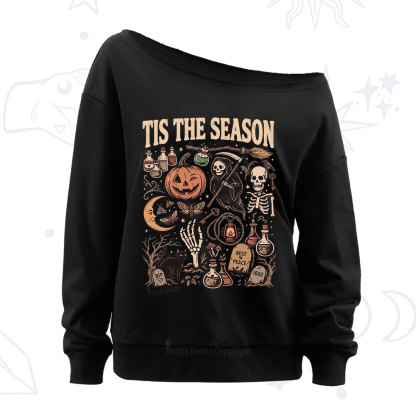 Purplehecate Tis The Season Off The Shoulder Sweatshirt