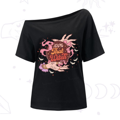 Purplehecate That Witch One Shoulder T-Shirt