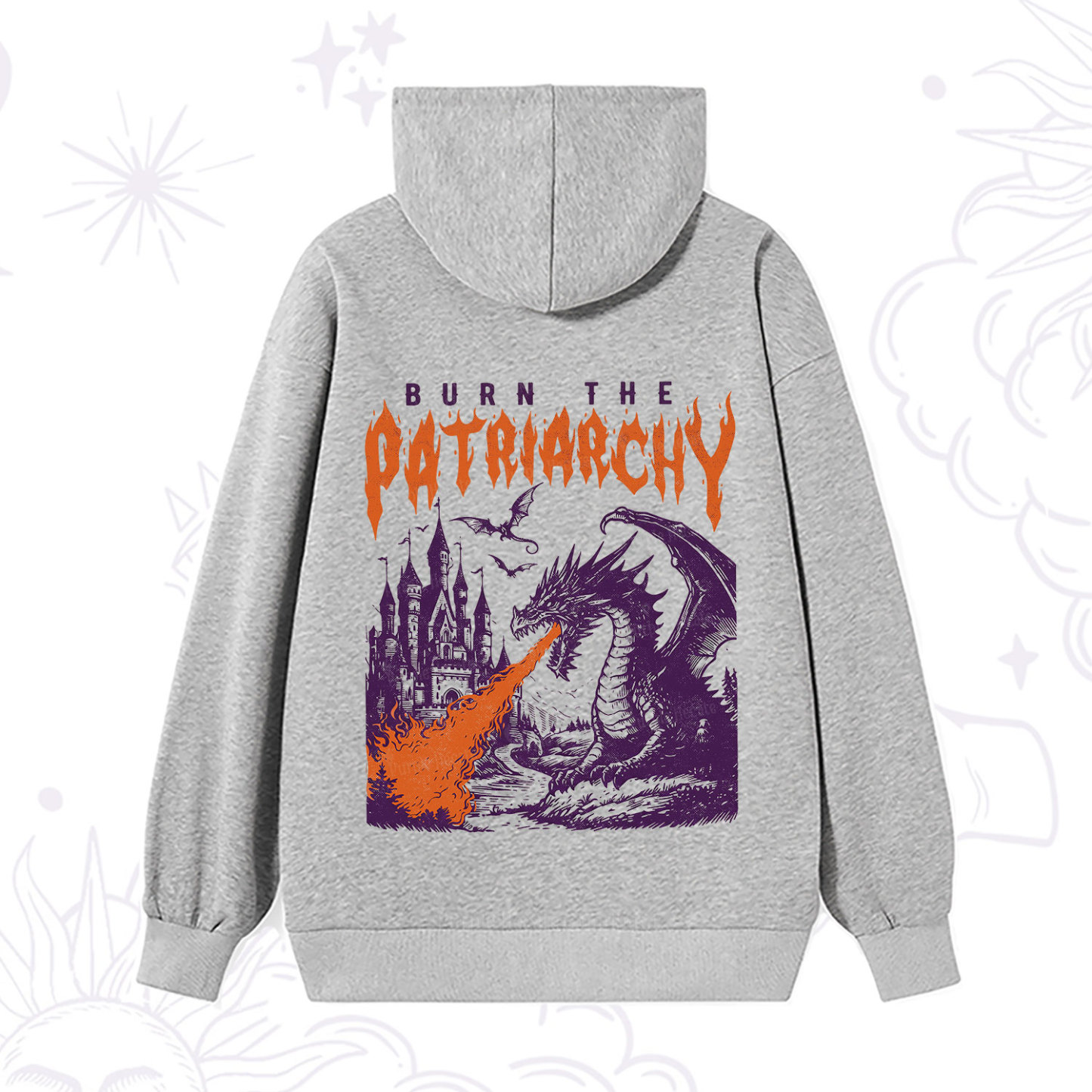 Purplehecate Burn the Patriarchy Dragon Hoodie