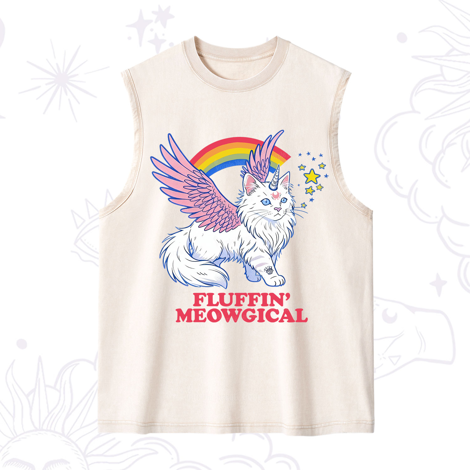 Purplehecate Fluffin Meowgical Washed Tank