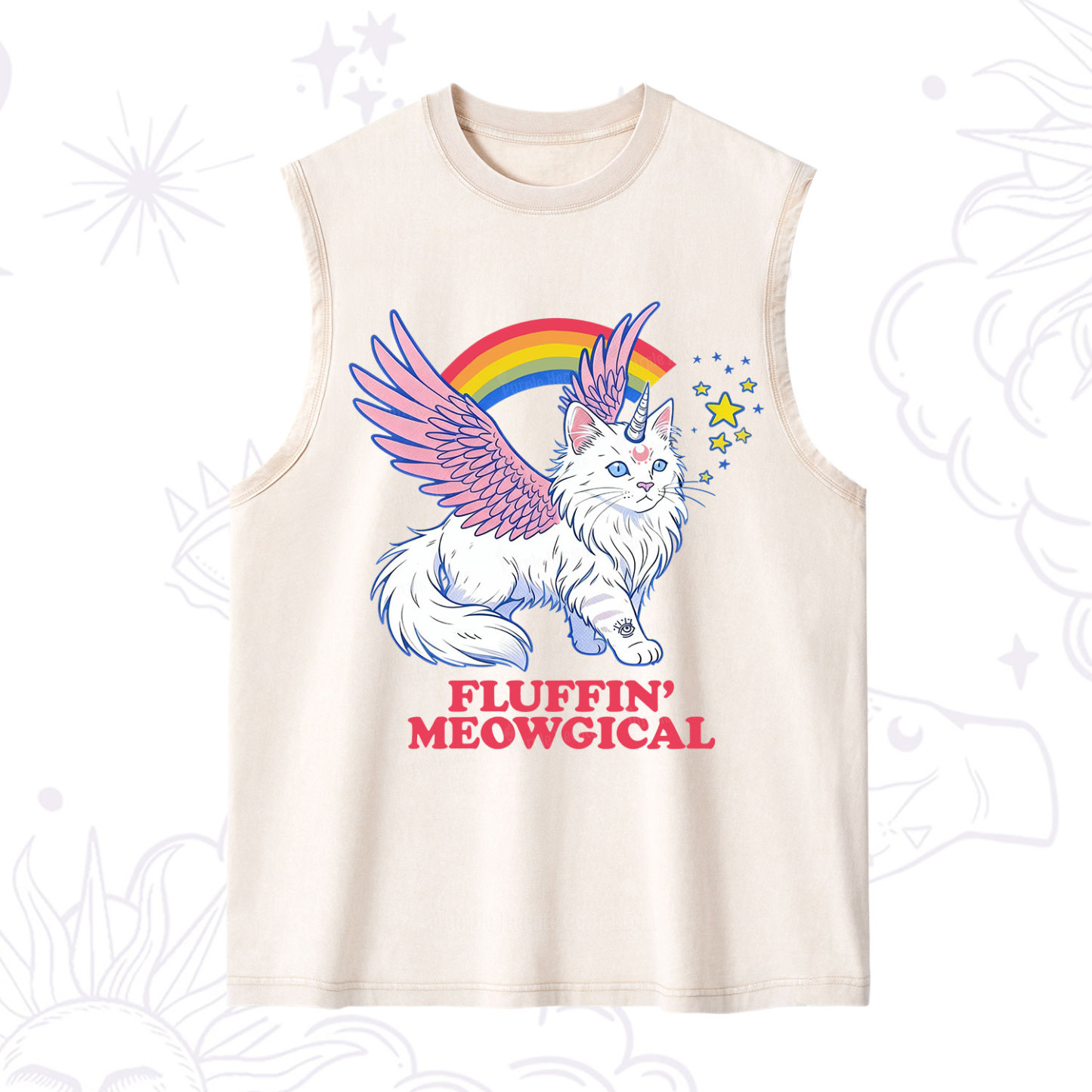 Purplehecate Fluffin Meowgical Washed Tank