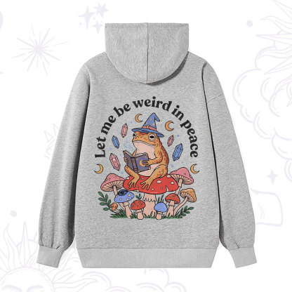 Purplehecate Let Me Be Weird in Peace Frog Hoodie