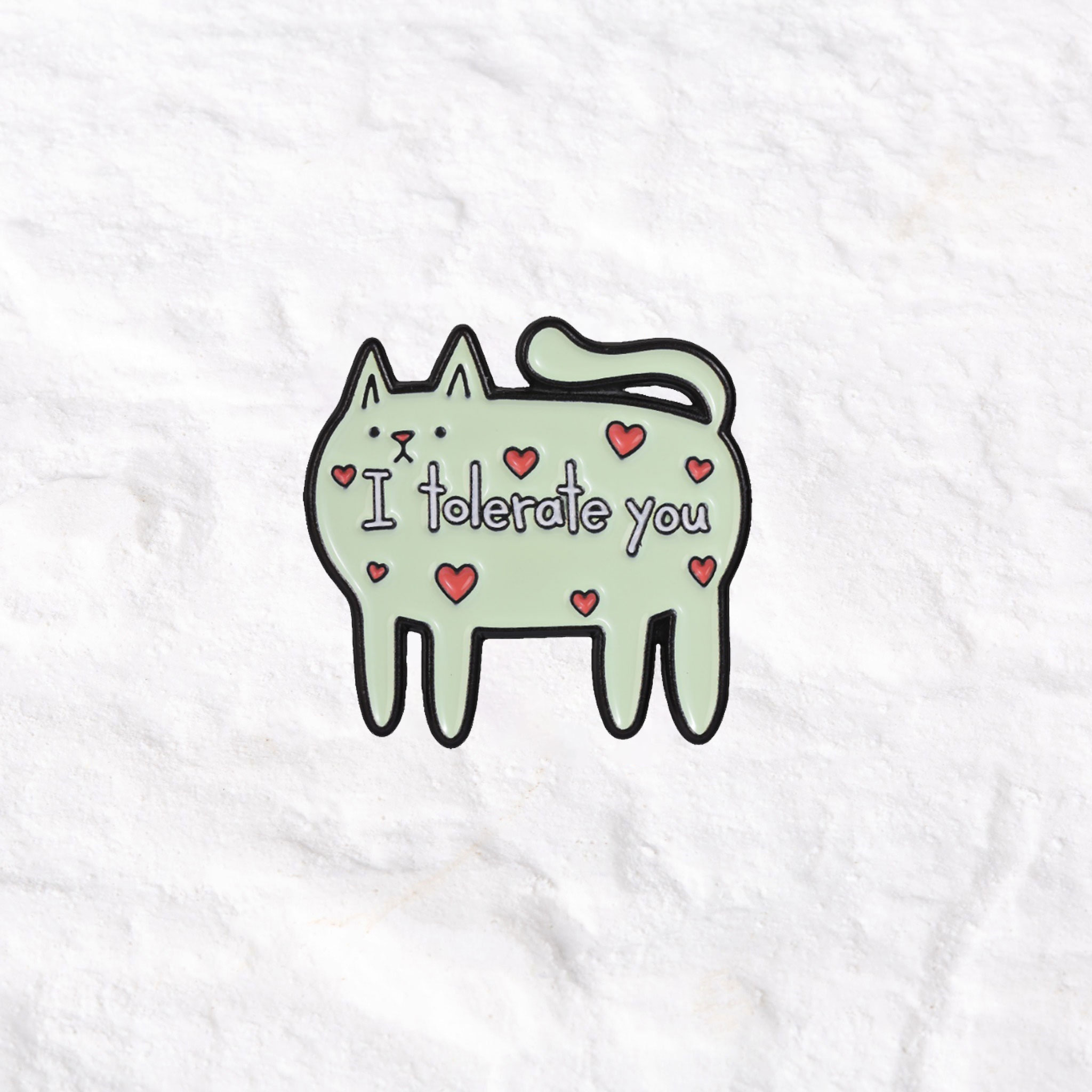 Purplehecate I Tolerate You Coffee Pin
