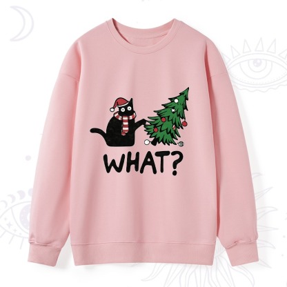Purplehecate Christmas Black Cat Sweatshirt