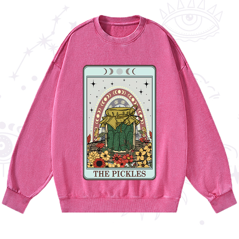Purplehecate The Pickles Tarot Washed Sweatshirt