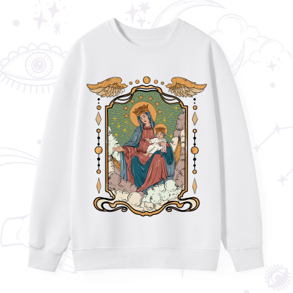 Purplehecate The Lady Of the Rosary Sweatshirt