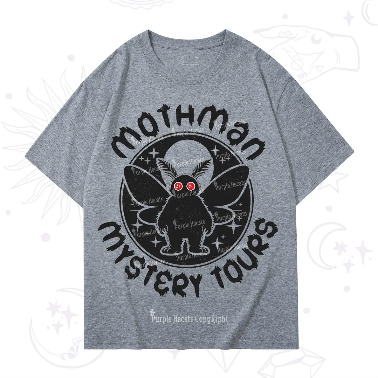 Purplehecate Mothman Mystery Tours T-Shirt