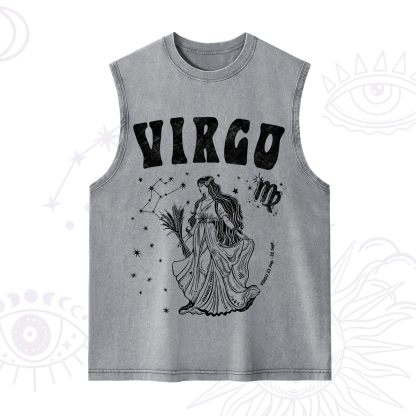 Purplehecate Virgo Starshine Zodiac Washed Tank