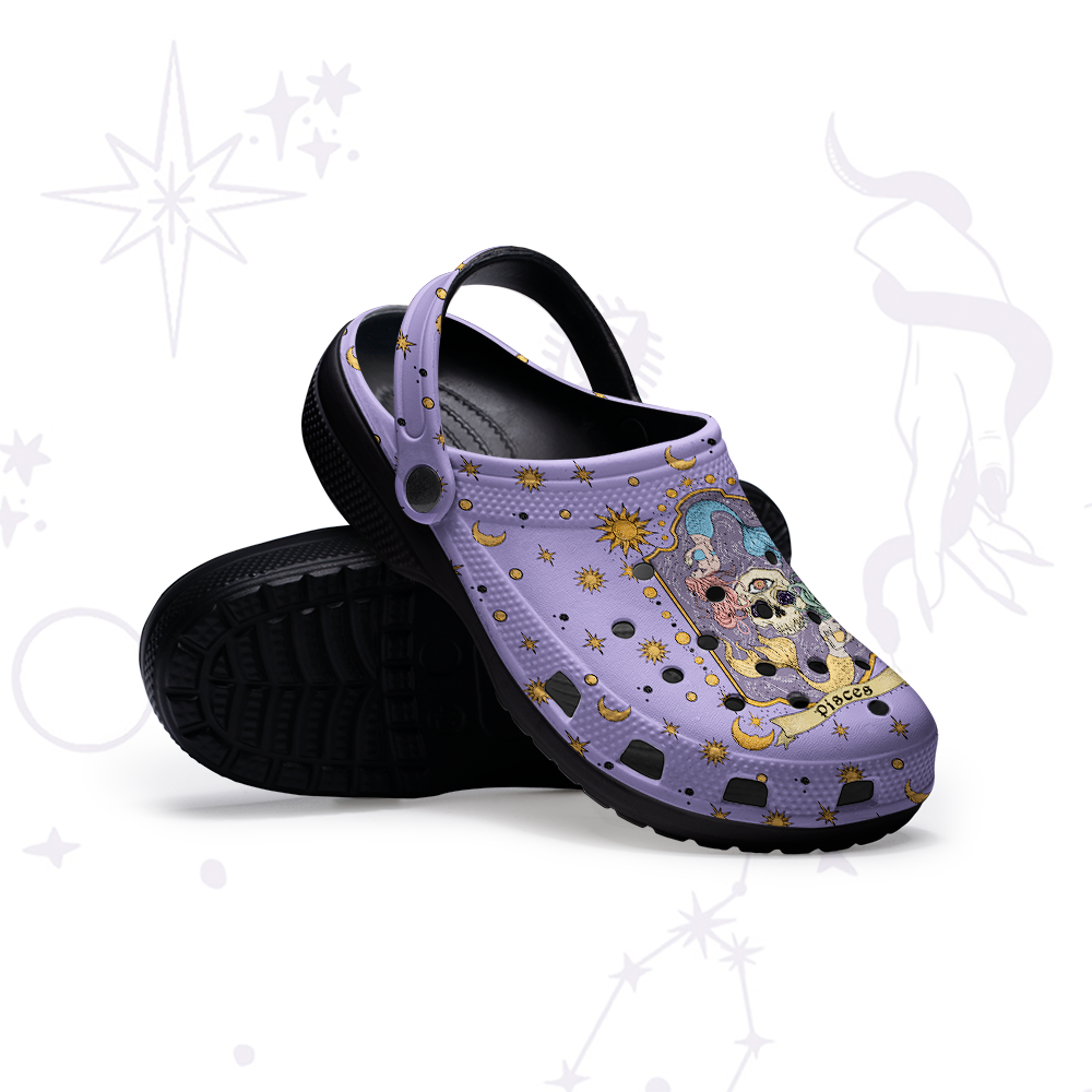 Purplehecate Pisces Zodiac Rubber Clogs