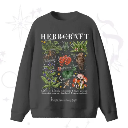 Purplehecate Magical Herbcraft Fuzzy Ugly Sweater