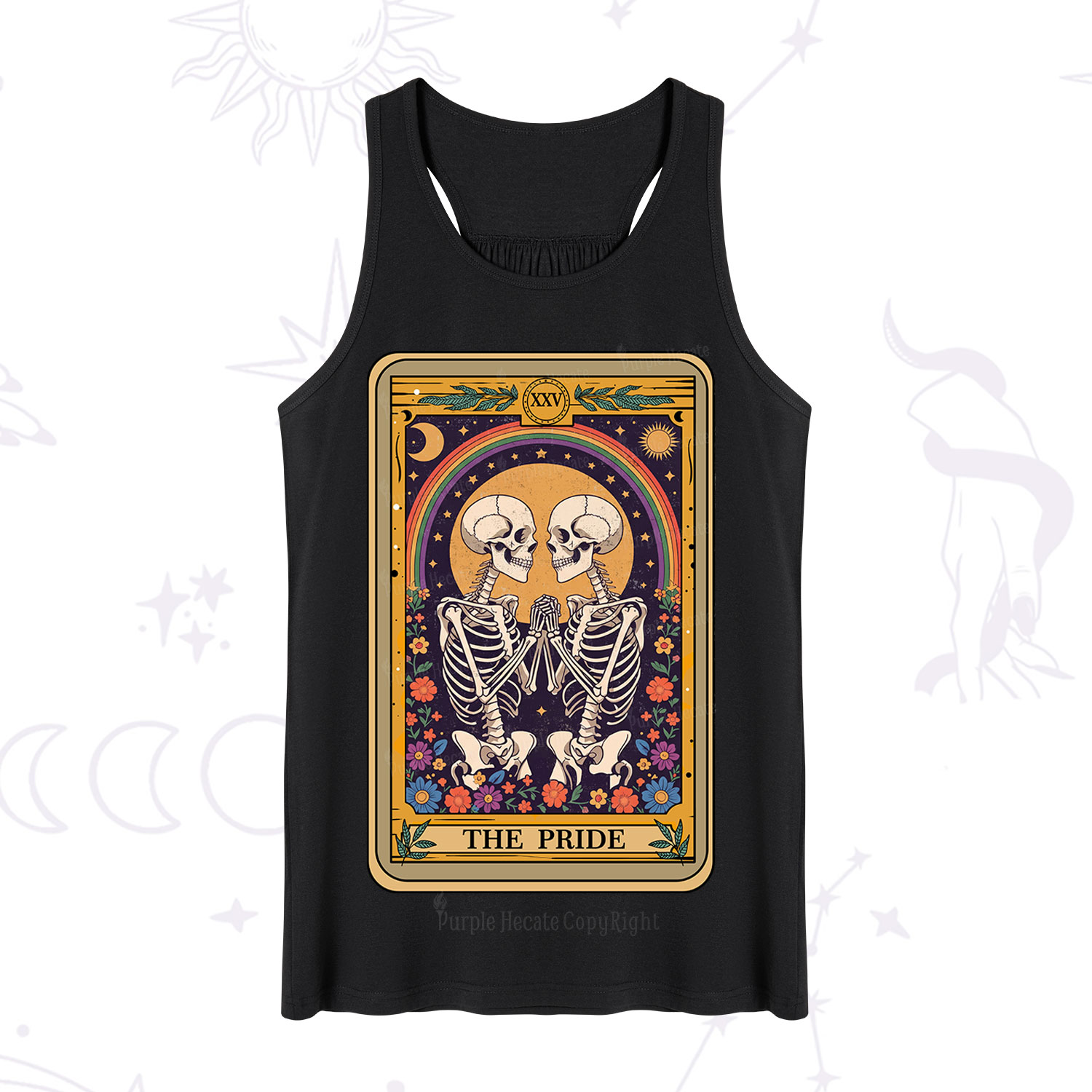 Purplehecate The Pride Skeleton Tarot Tank