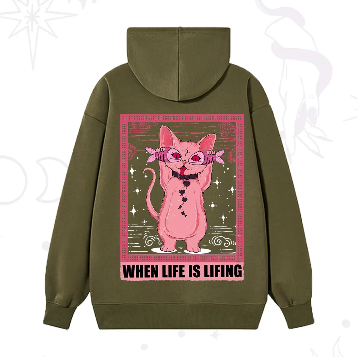 Purplehecate When Life Is Lifting Hoodie