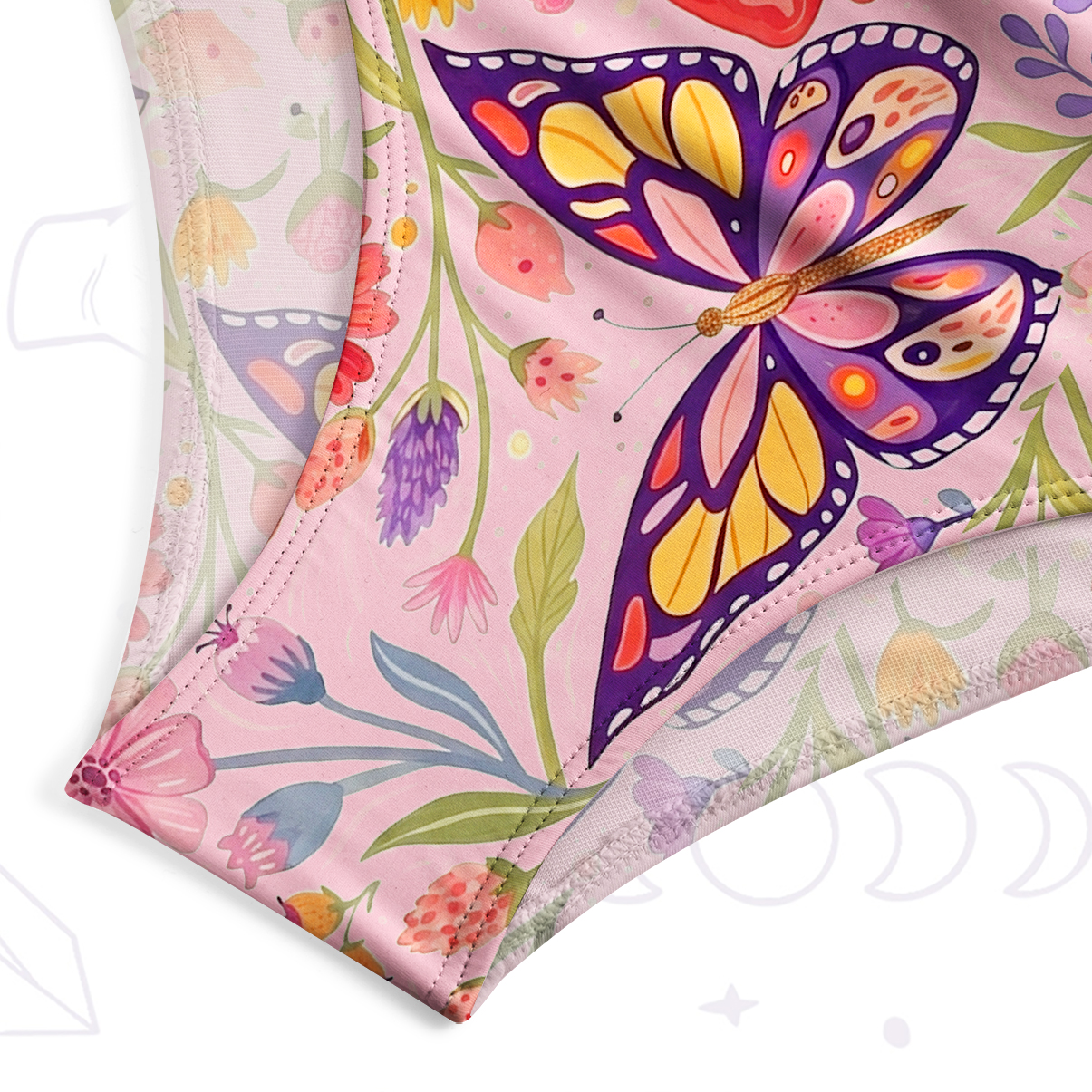 Purplehecate Enchanted Garden of Butterflies One-Piece Swimsuit