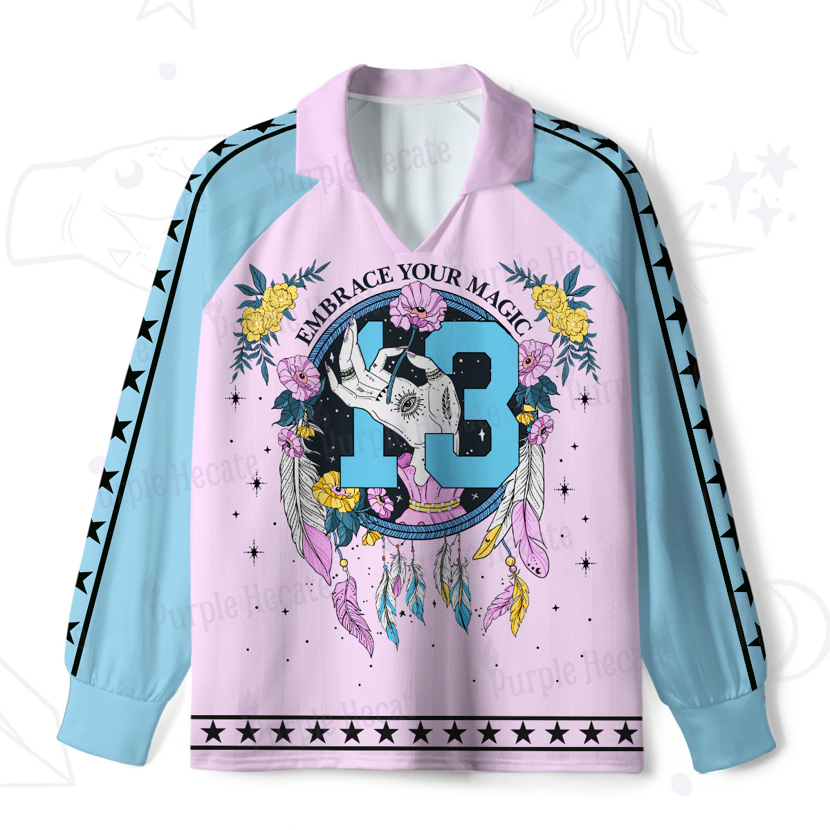 Purplehecate Embrace Your Magic Long Sleeve Jersey Shirt