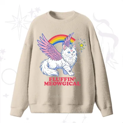 Purplehecate Fluffin Meowgical Fuzzy Ugly Sweater