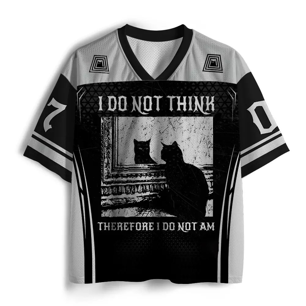 Purplehecate I Do Not Think Therefore I Do Not Am Mesh Jersey