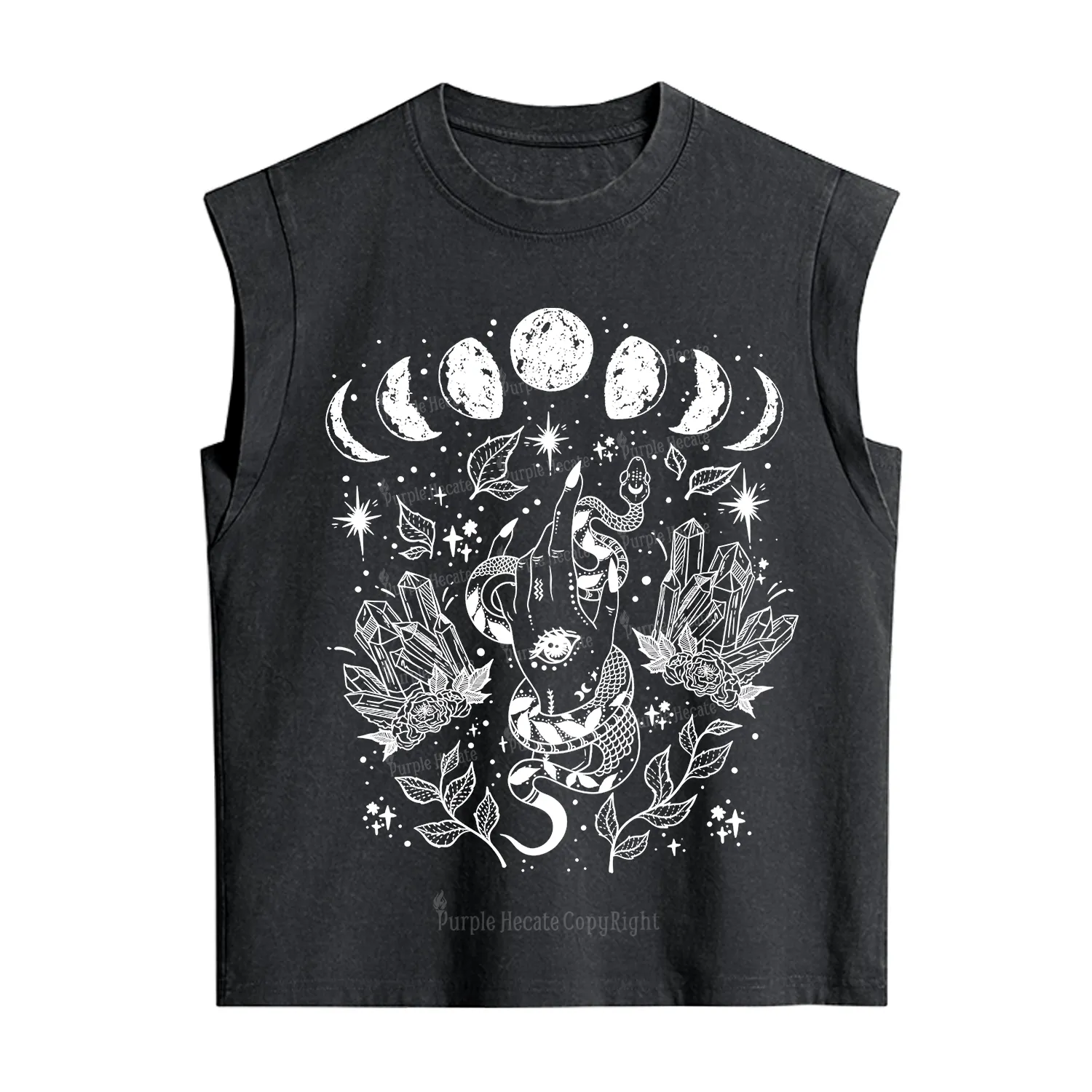 Purplehecate Reach For The Moon Vintage Washed Tank