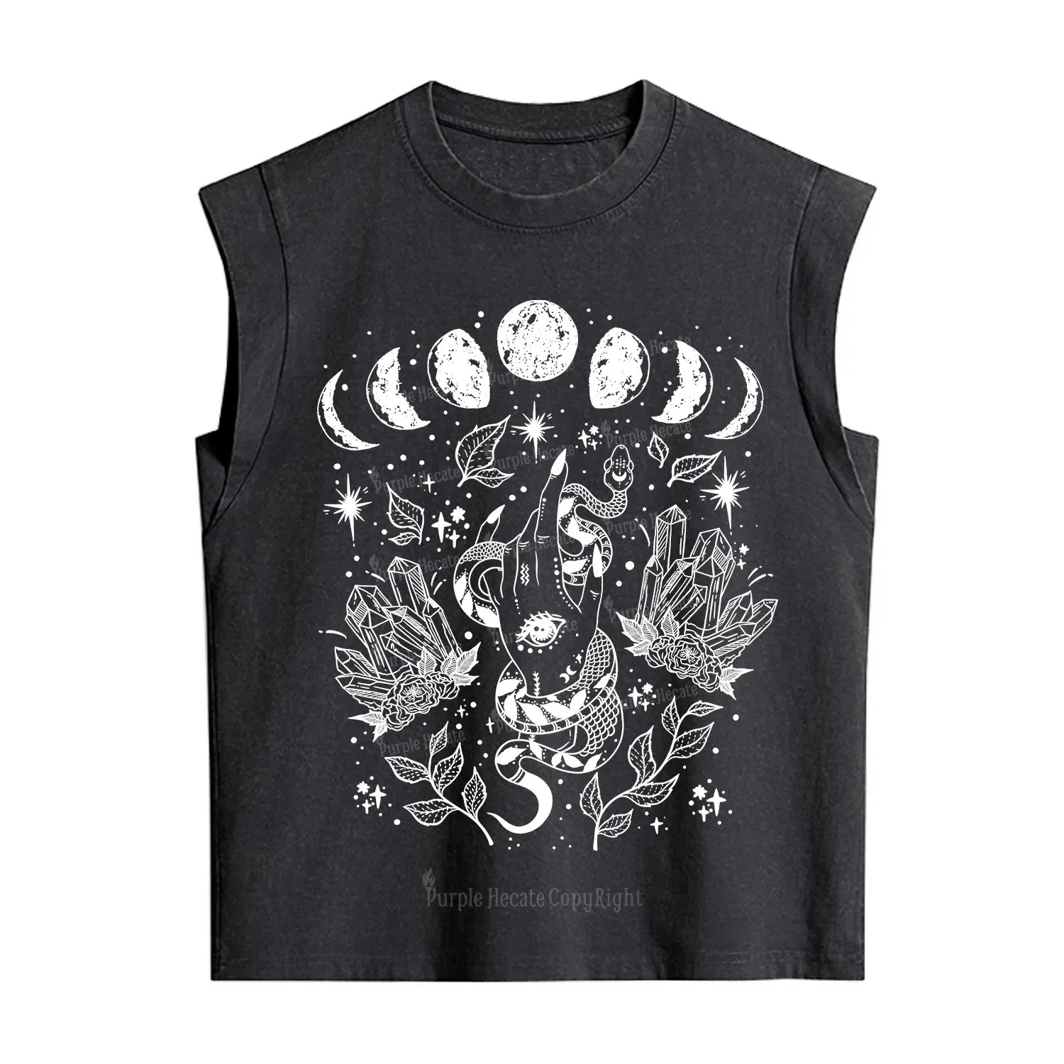 Purplehecate Reach For The Moon Vintage Washed Tank