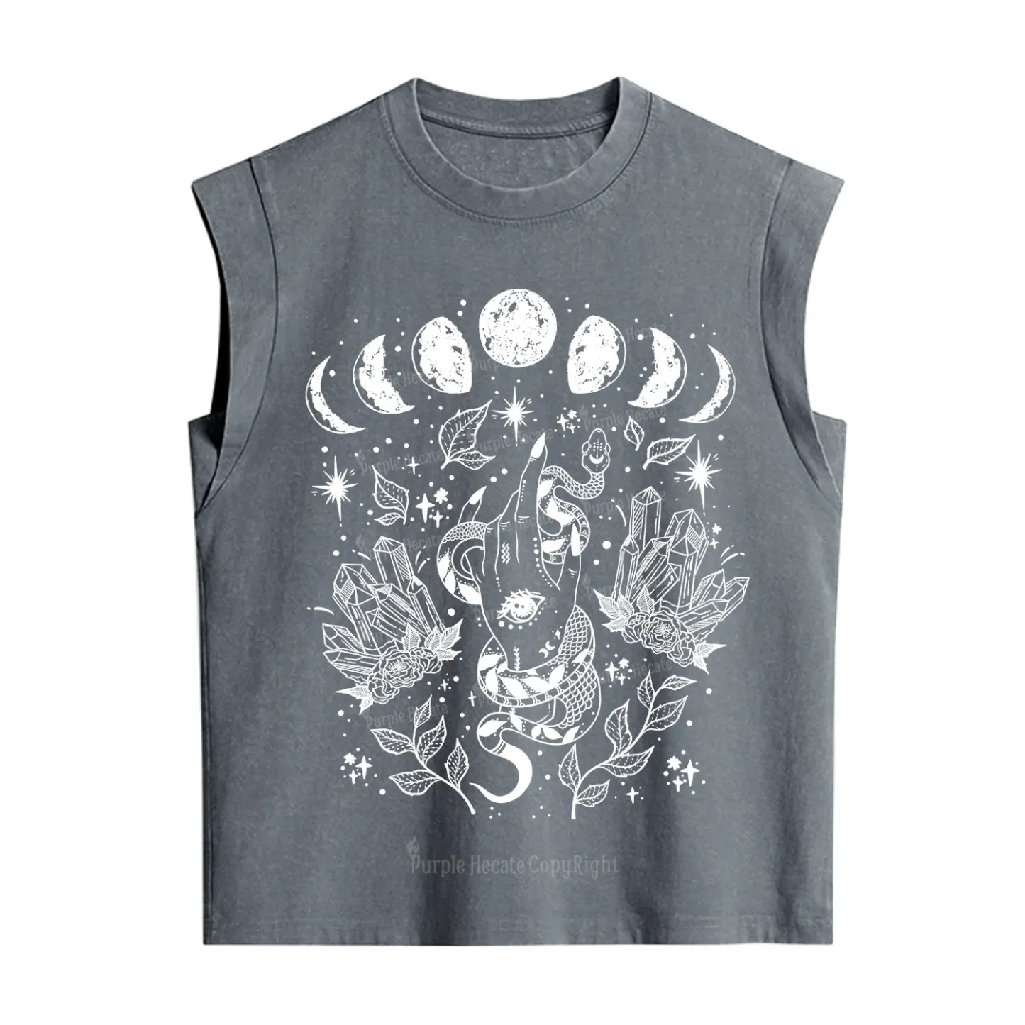 Purplehecate Reach For The Moon Vintage Washed Tank