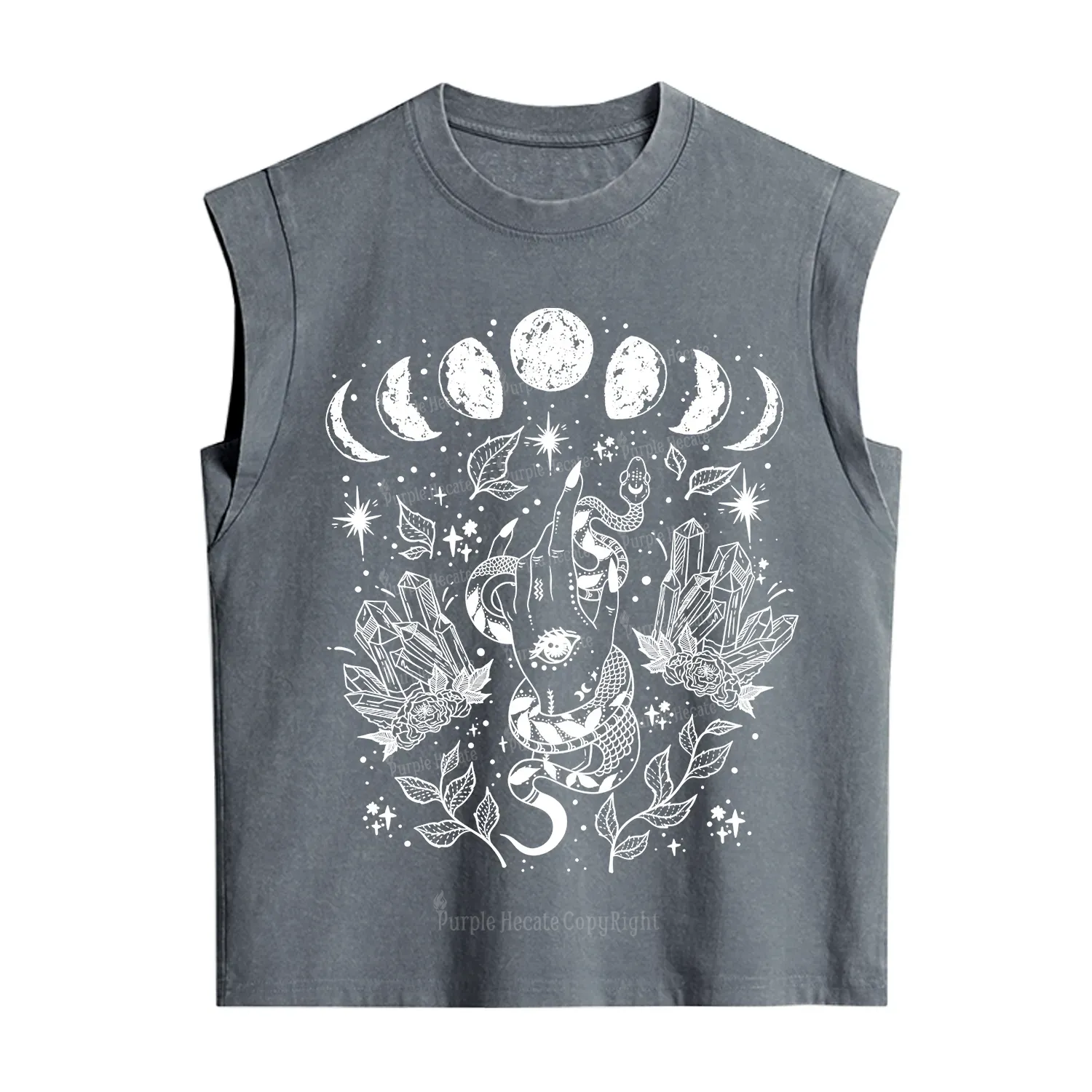 Purplehecate Reach For The Moon Vintage Washed Tank