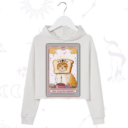 Purplehecate The Toasted Hermit Tarot Crop Hoodie
