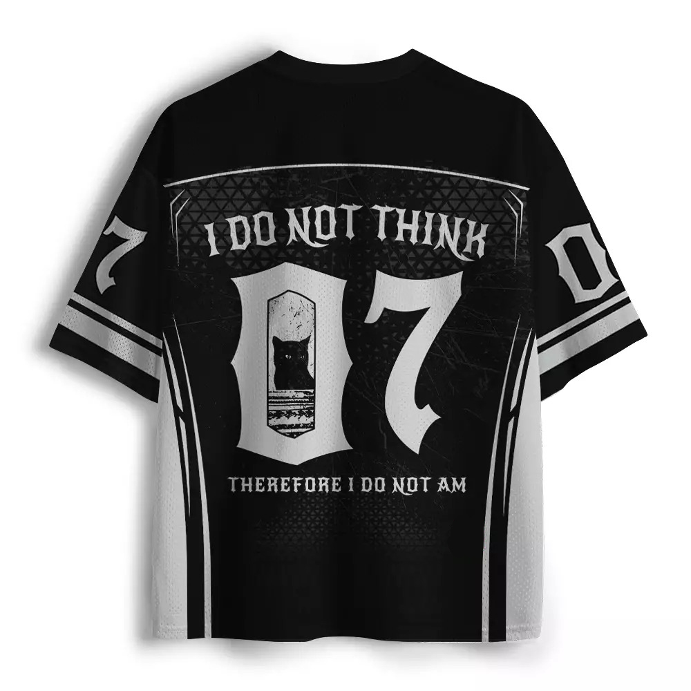 Purplehecate I Do Not Think Therefore I Do Not Am Mesh Jersey