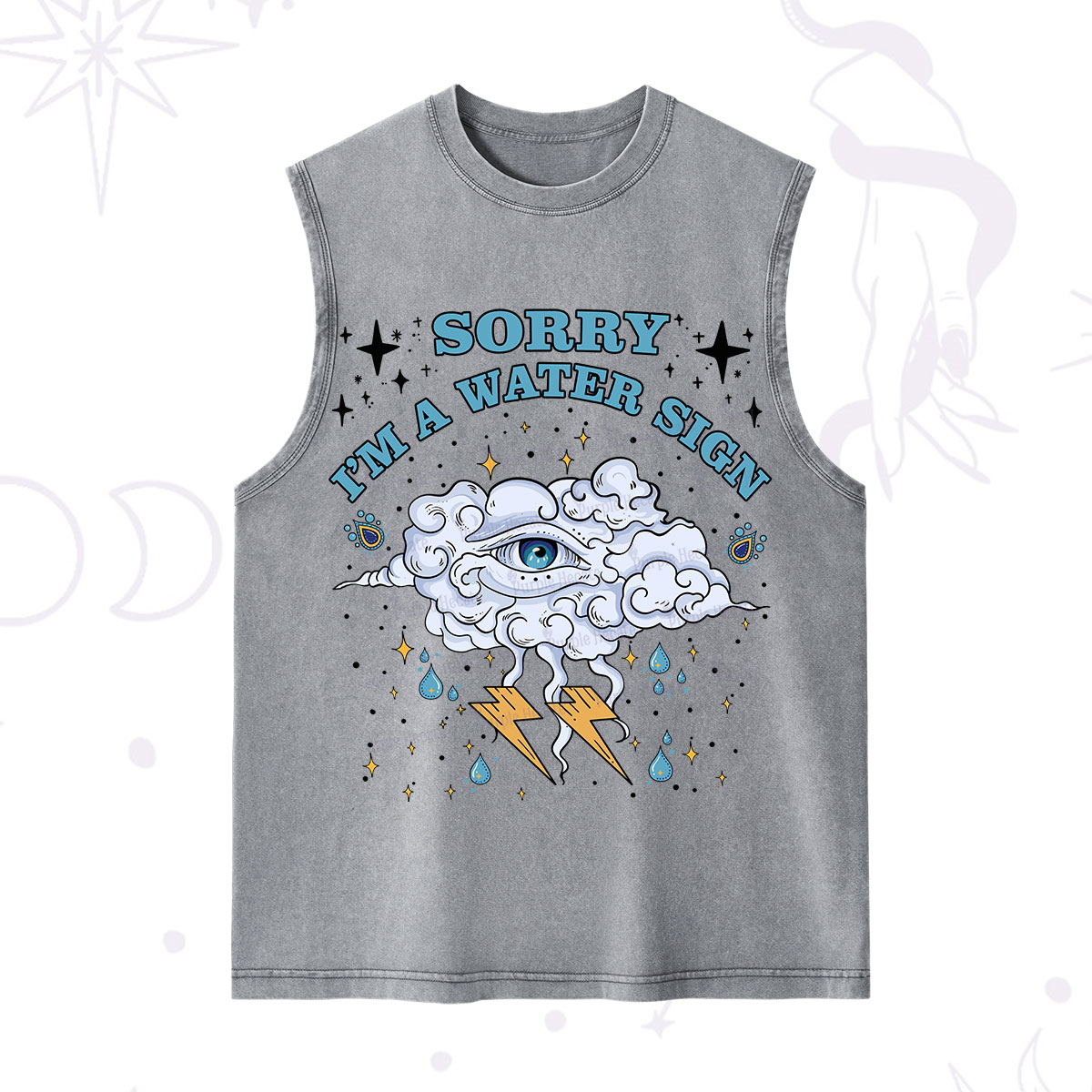 Purplehecate Sorry I'm A Water Sign Washed Tank