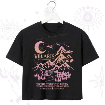 Purplehecate Echoes of the Hidden City Crop T-Shirt