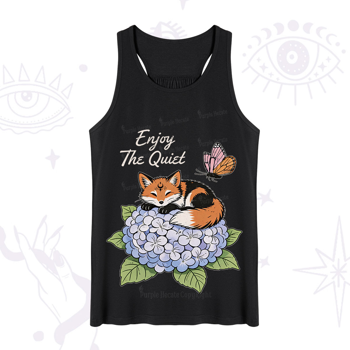 Purplehecate Enjoy The Quiet Fox Tank