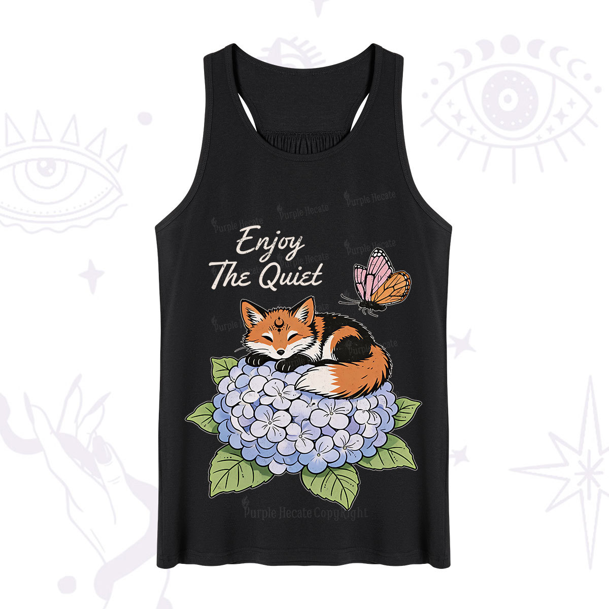 Purplehecate Enjoy The Quiet Fox Tank