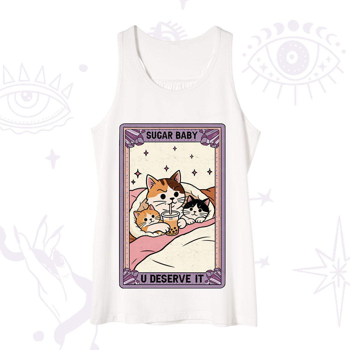 Purplehecate The Sugar Baby Cat Tarot Tank