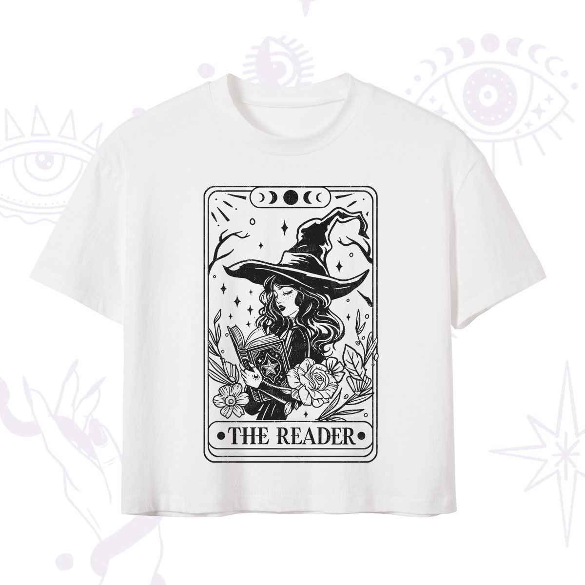 Purplehecate The Witch Reader Tarot Crop T-Shirt