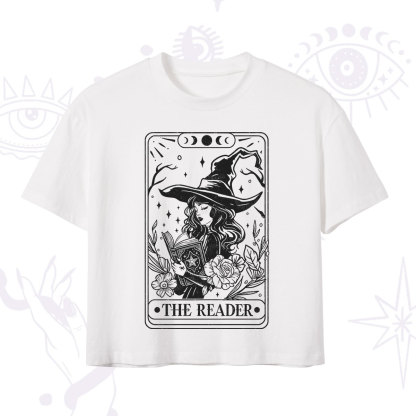 Purplehecate The Witch Reader Tarot Crop T-Shirt