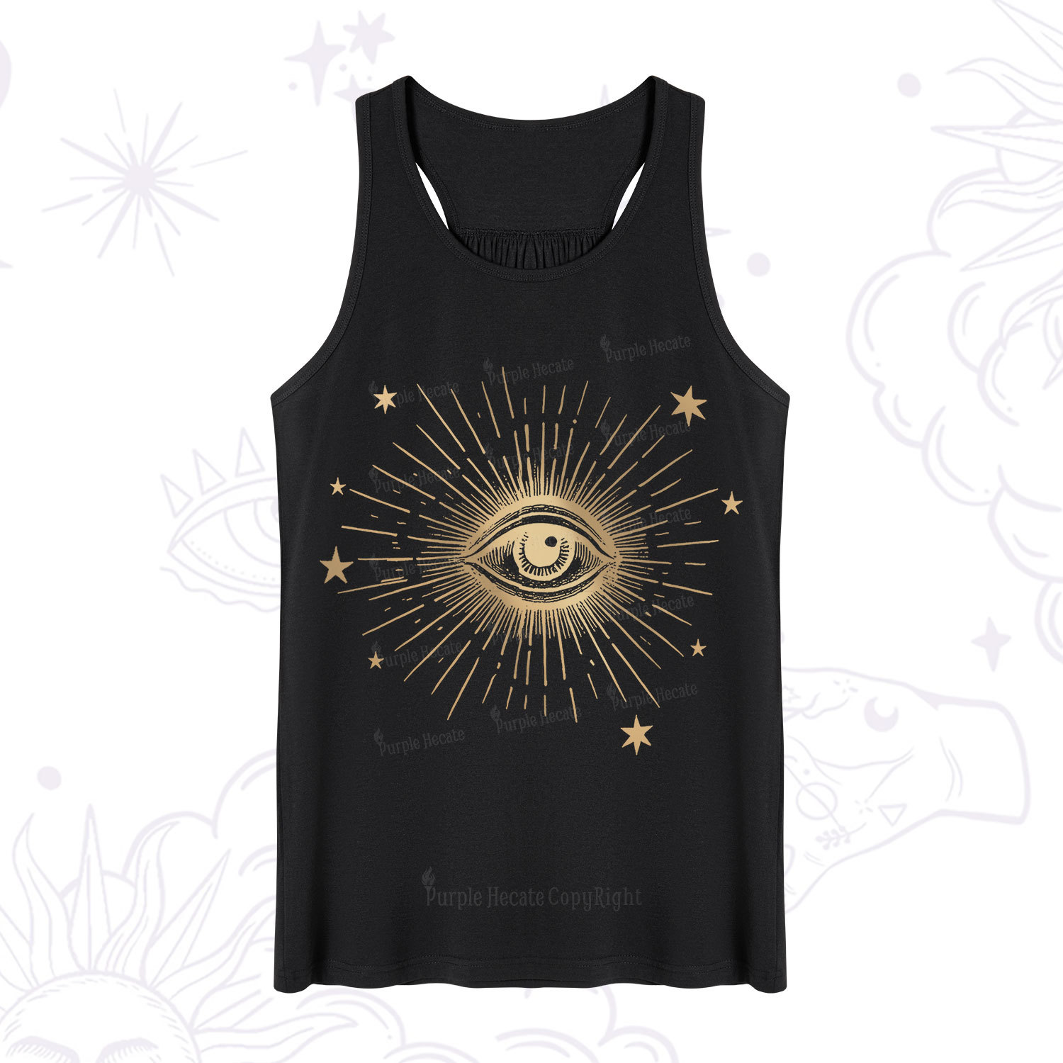 Purplehecate Celestial Eye with Stars Tank