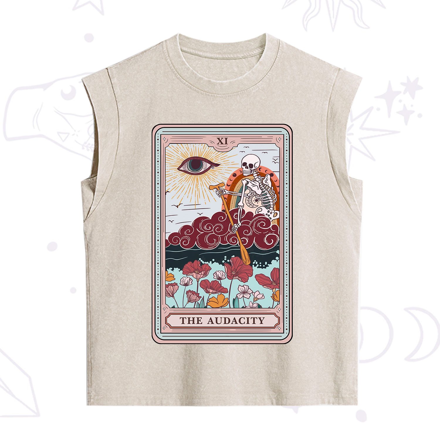Purplehecate The Audacity Tarot Card Vintage Washed Tank