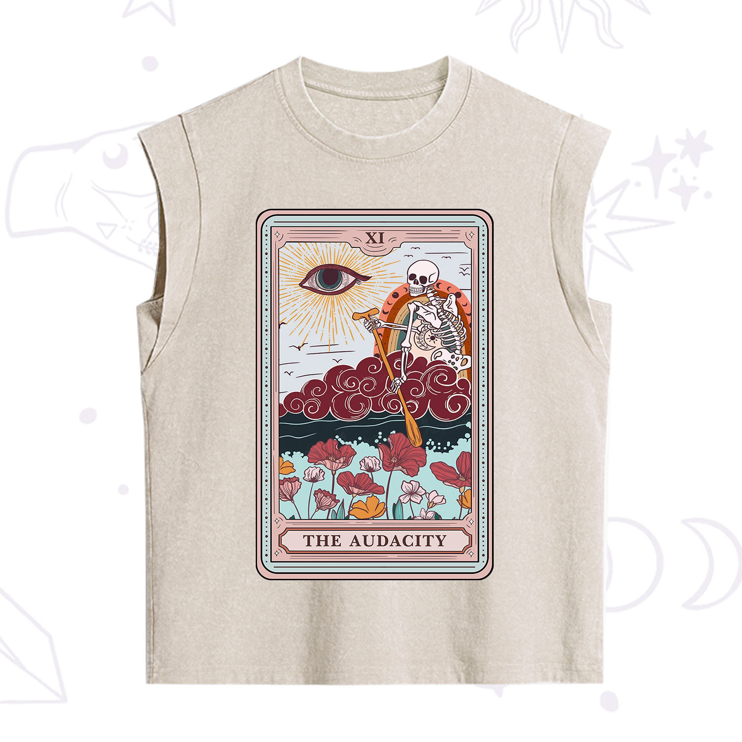 Purplehecate The Audacity Tarot Card Vintage Washed Tank