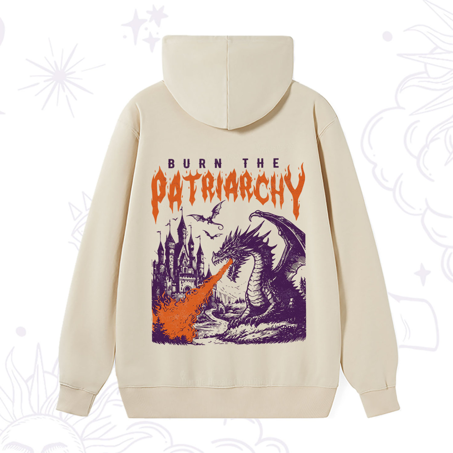 Purplehecate Burn the Patriarchy Dragon Hoodie