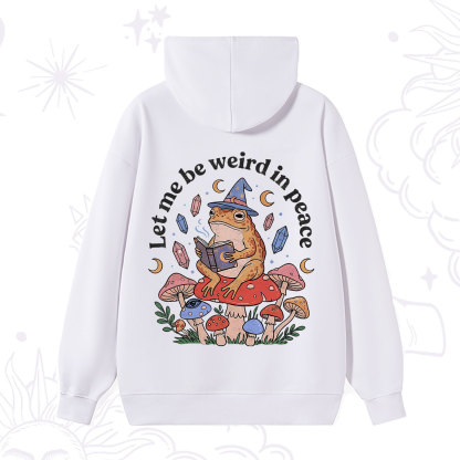 Purplehecate Let Me Be Weird in Peace Frog Hoodie